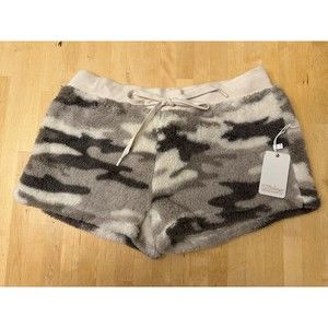 PJ RESCUE SHERPA FLEECE SHORTS, CAMO, SIZE  MED